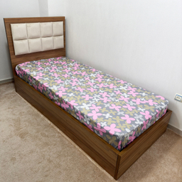 ملحفه ناتوسا مدل کشدار توسکا یک نفره سایز 120×200 سانتی متر