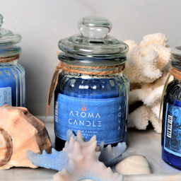 شمع معطر آروما کندل رایحه ادکلن Aqva وزن 400 گرم