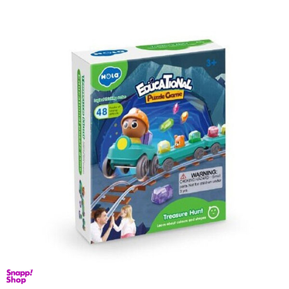 بازی آموزشی قطار گنج‌یاب هولا مدل HE795900