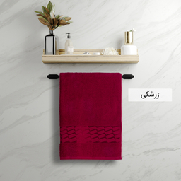 حوله حمام بهباف آذر طرح آرام سایز 100×155 سانتی متر