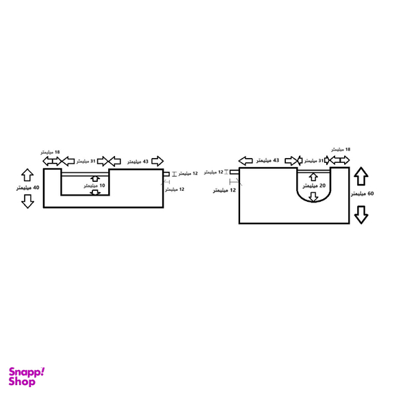 قفل کتابی تاپ مدل گارد دار یک تکه کد 95
