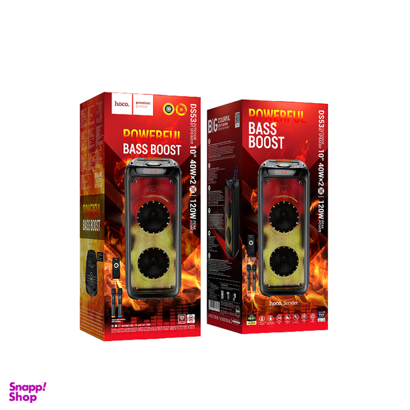 اسپیکر بلوتوثی قابل حمل هوکو مدل DS53 به همراه میکروفون