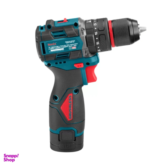 دریل شارژی 16 ولت براشلس رونیکس مدل 8669