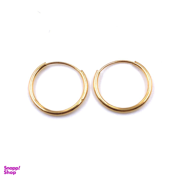 گوشواره طلا 18 عیار حلقه ای زنانه کد 130488