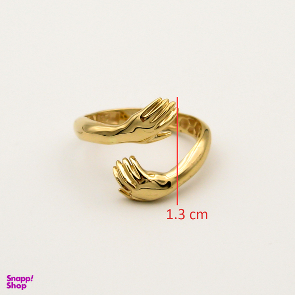 انگشتر طلا 18 عیار زنانه کاپانی مدل آغوش کد kr004