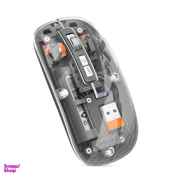 ماوس و کیبورد بی سیم گرین لاین مدل Transparent Duo