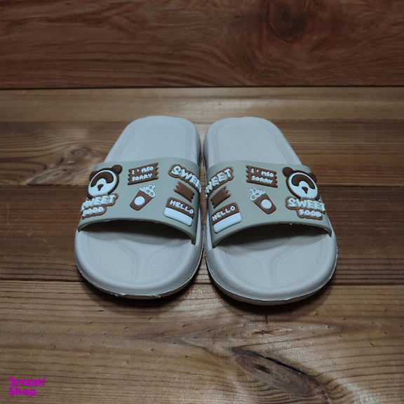 دمپایی بچگانه زیتون مدل سوییت رنگ کرم