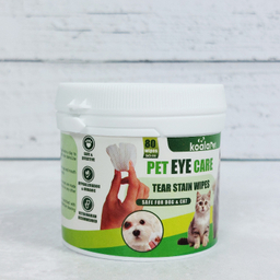 ستمال مرطوب سگ و گربه مخصوص اطراف چشم کوالاپت مدل Eye Wipes01 بسته 80 عددی