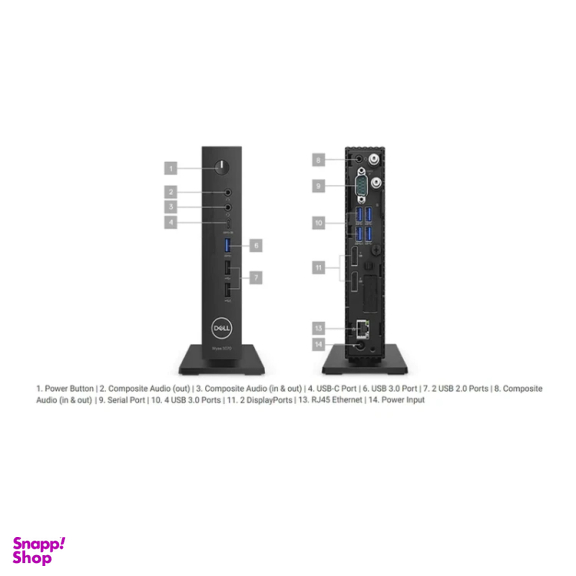 کامپیوتر کوچک دل مدل 5070 RAM DDR4 8GB HARD SSD M.2 256GB
