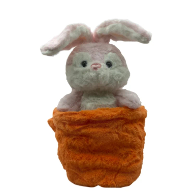 عروسک پولیشی ناب سل مدل خرگوش سوپرایزی سایز 30 سانتی متر