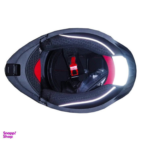 کلاه کاسکت ردلاین مدل فک متحرک عینک دار کد RE938_3