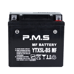 باتری موتورسیکلت پی ام اس مدل 5 آمپر ytx5l-bs mf مناسب کلیک و وگو