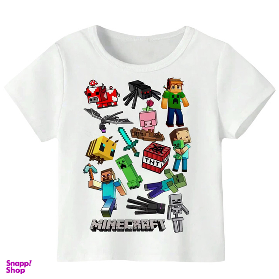 تیشرت آستین کوتاه پسرانه مدل ماینکرفت WS 52