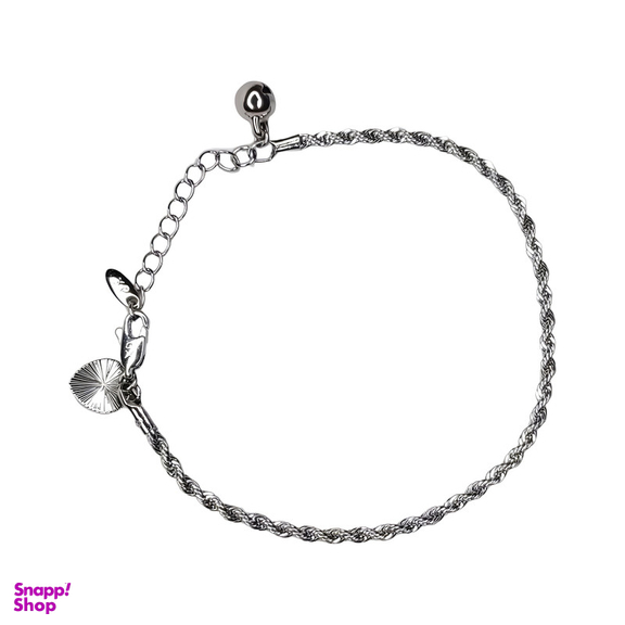 دستبند ژوپینگ زنانه مدل طنابی پیچی رنگ طلایی