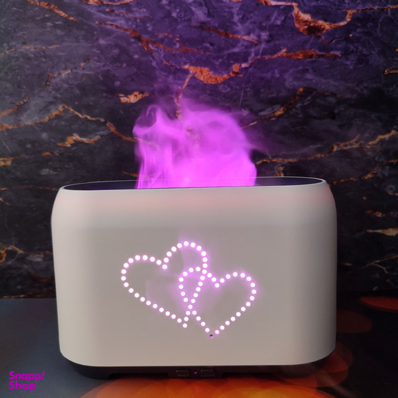 دستگاه بخور و رطوبت ساز سرد مدل قلب طرح آتش