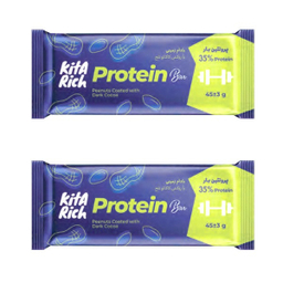 پروتئین بار بادام زمینی کیتاریچ وزن 45 گرم بسته 2 عددی