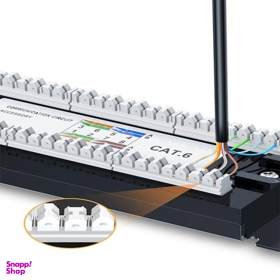 پچ پنل 24 پورت Cat6 یوگرین مدل NW127 کد 70423