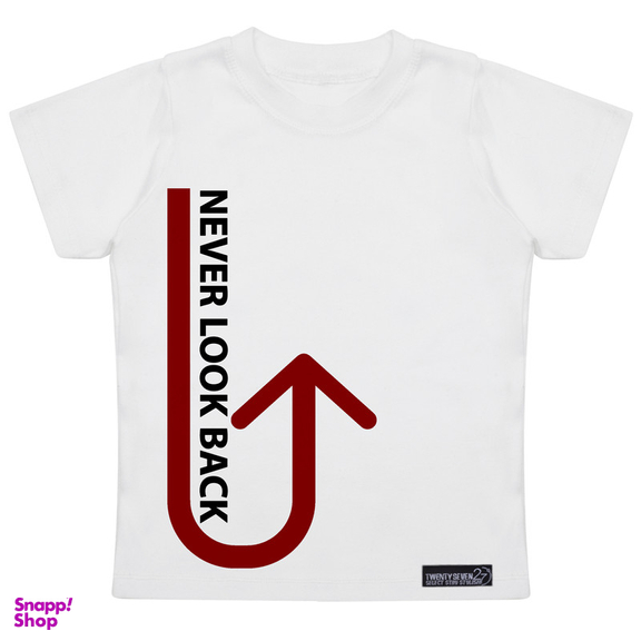 تیشرت آستین کوتاه پسرانه 27 مدل Never Look Back کد MH981