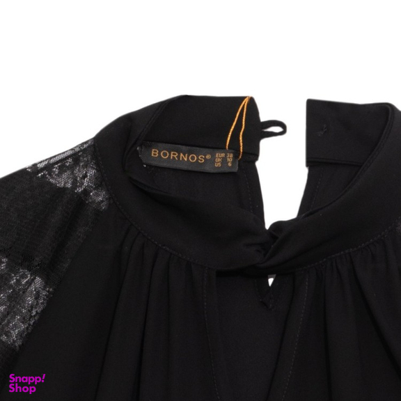 بلوز زنانه برنس مدل آرامش رنگ مشکی