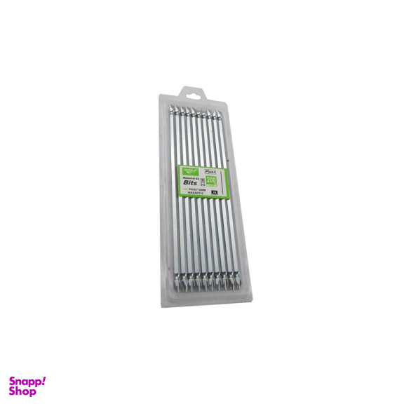 سری پیچ گوشتی یک سر چهارسو یک سر دو سو ولف کد 20-221 بسته 10 عددی
