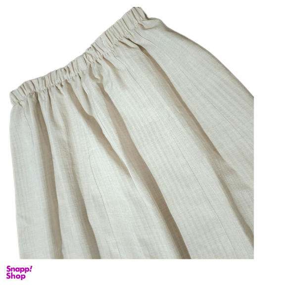 دامن زنانه طرح راه راه کد 6644 رنگ کرم