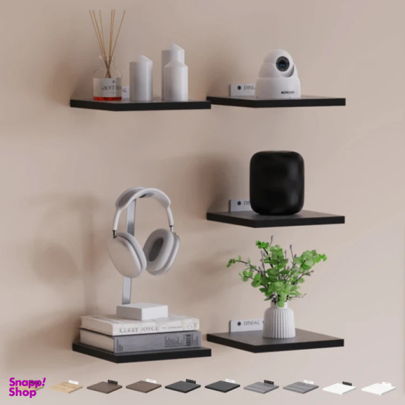 شلف دیواری دینیال مدل p.s کد DN1515  مجموعه 3 عددی