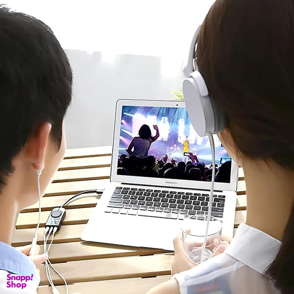کارت صدا اکسترنال USB یوگرین مدل CM129 کد 40964 طول 15 سانتی متر