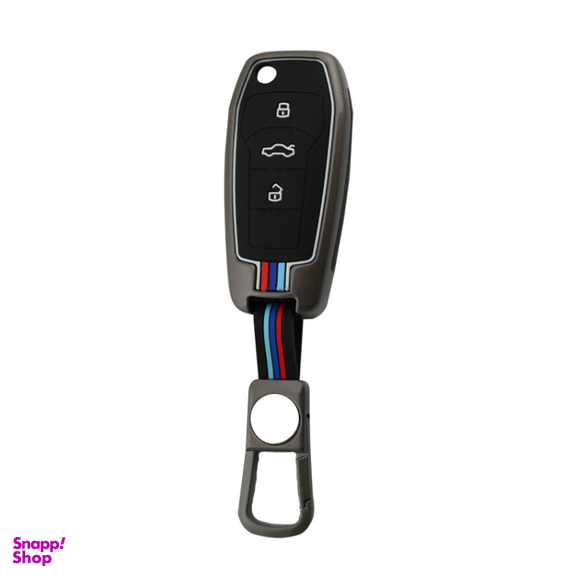 کاور ریموت و سوئیچ خودرو کالانیکس مدل COV-SAINAS-10407 طرح فلزی مناسب ساینا اس
