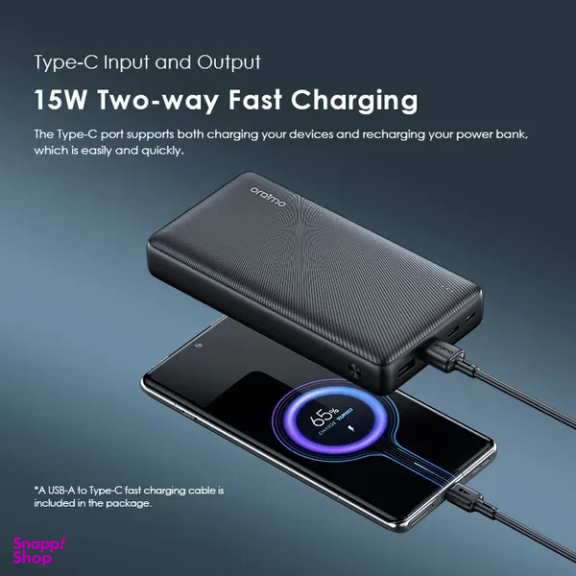 پاوربانک اورایمو مدل Traveler 15 Flash OPB-1200 ظرفیت 20000 میلی‌ آمپر ساعت