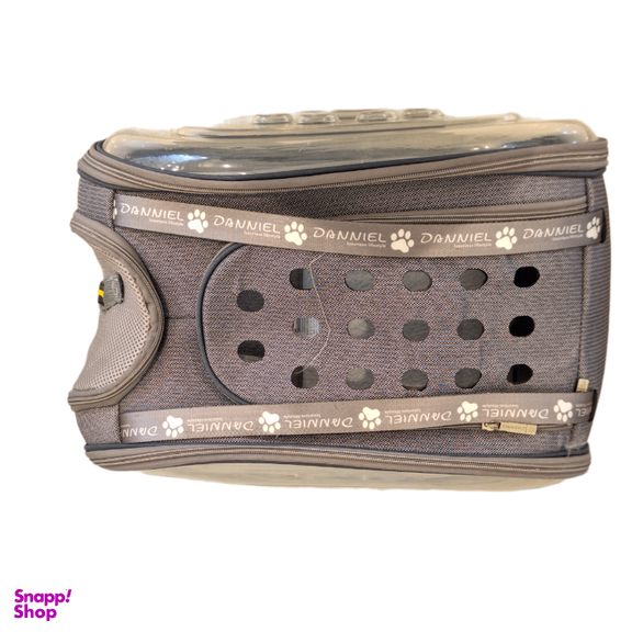 کیف حمل سگ و گربه مدل طلق دار zebra سایز L