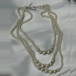 پرده جمع کن مدل مروارید سه خط لی لوکس مجموعه 2 عددی