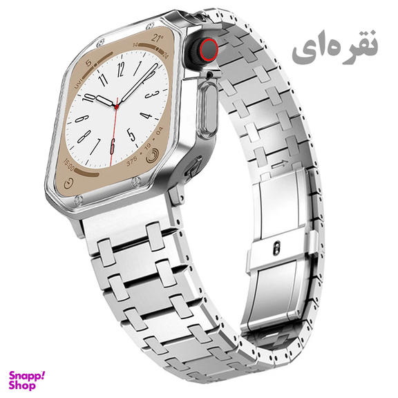 بند ساعت هوشمند درمه مدل Pamela مناسب برای اپل واچ سایز 49 میلی متری