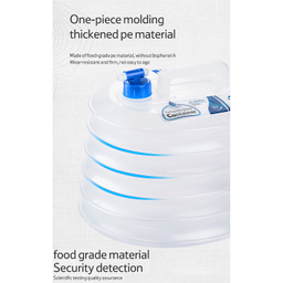 دبه آب تاشو نیچرهایک مدل PE Folding Bucket کد S002-T ظرفیت 10 لیتر