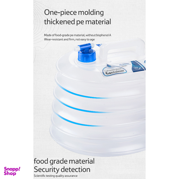 دبه آب تاشو نیچرهایک مدل PE Folding Bucket کد S002-T ظرفیت 10 لیتر