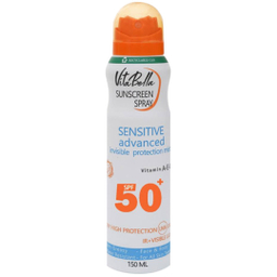 اسپری ضد آفتاب ویتابلا مدل Sensitive Advanced SPF50 حجم 150 میلی لیتر