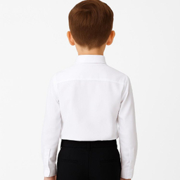 پیراهن پسرانه مدل آیکت دوشین 115 رنگ سفید