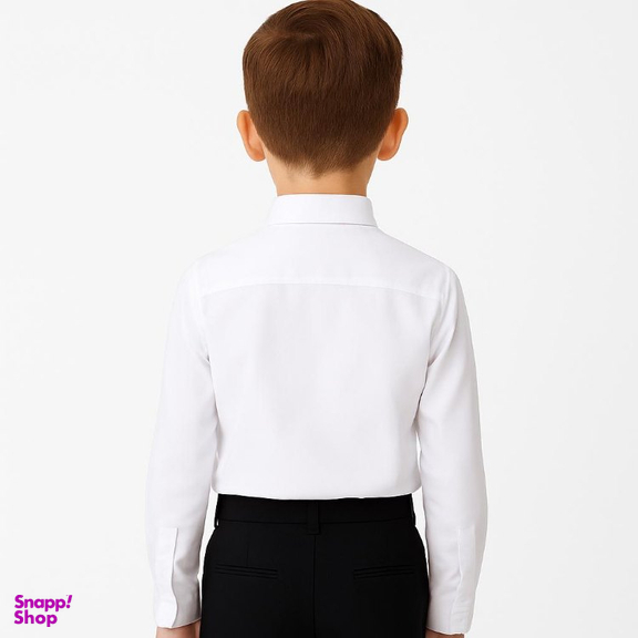 پیراهن پسرانه مدل آیکت دوشین 115 رنگ سفید