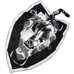 روسری زنانه آنالیا مدل ابریشم دور دست دوز کد 6057