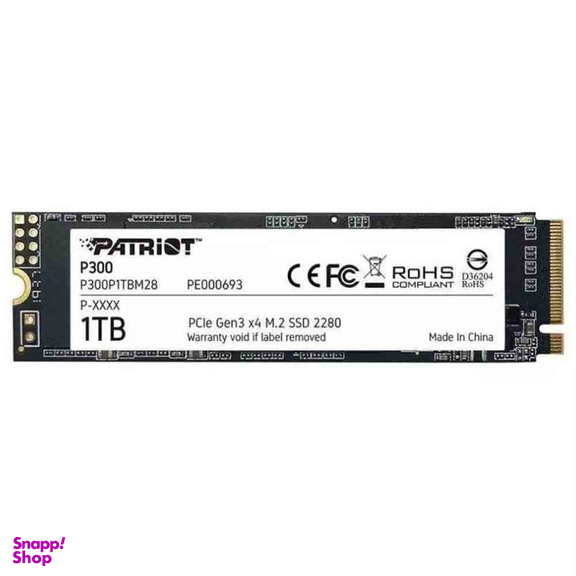 حافظه SSD پاتریوت مدل P300 M.2 2280 NVMe PCIe 1TB Gen3 x4