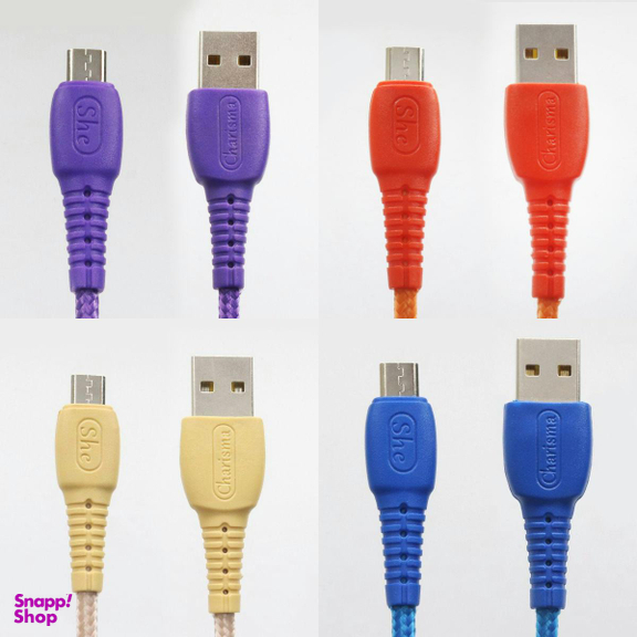 کابل تبدیل USB به MICROUSB شی کاریزما مدل سهیل طول 1.2 متر