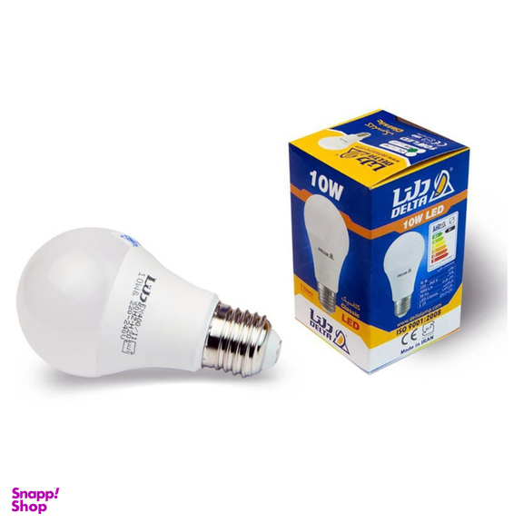 لامپ ال ای دی 10 وات دلتا مدل کلاسیک پایه E27 بسته 10 عددی