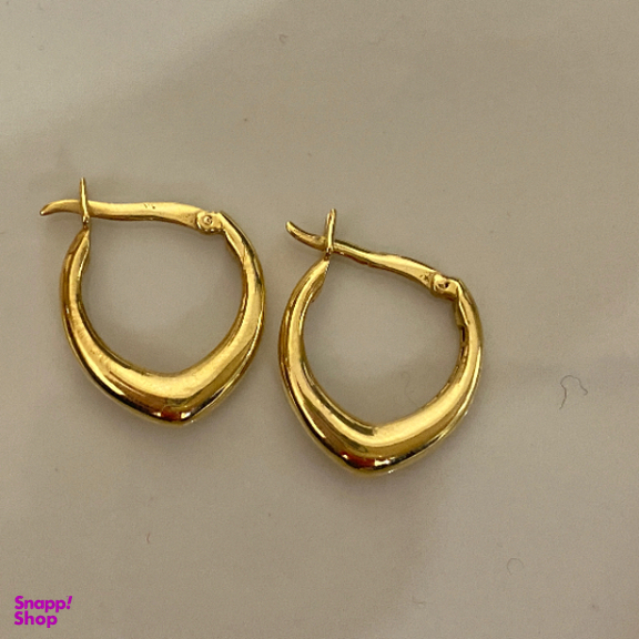 گوشواره طلا 18 عیار زنانه مدل حلقه ای کد 2020