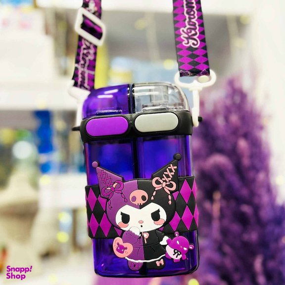 قمقمه مدل دو مخزنه کرومی عروسکی گنجایش 0.65 میلی لیتر به همراه برچسب شب تاب