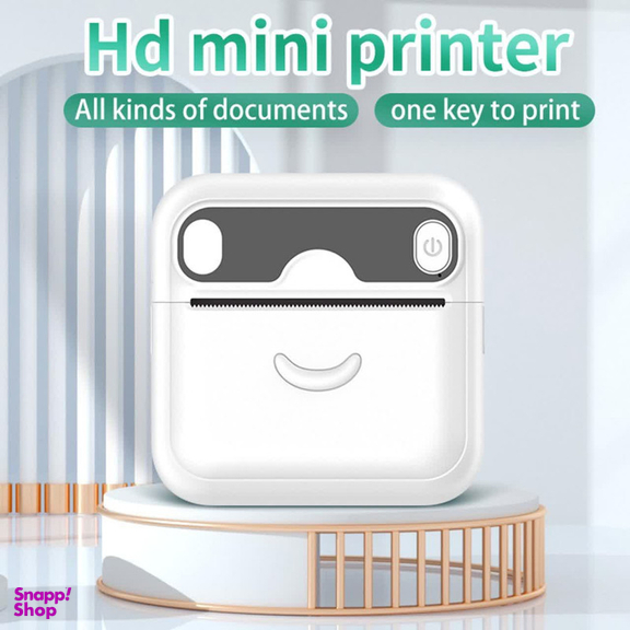 پرینتر حرارتی ناب سل مدل شارژی کد BLK-NAAB001 به همراه سه عدد رول کاغذی