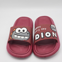 دمپایی زنانه زیتون مدل داینو کد 5863 رنگ زرشکی