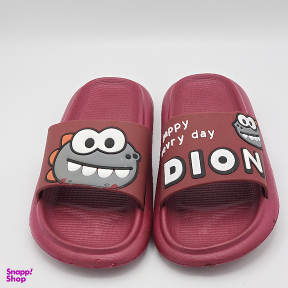 دمپایی زنانه زیتون مدل داینو کد 5863 رنگ زرشکی