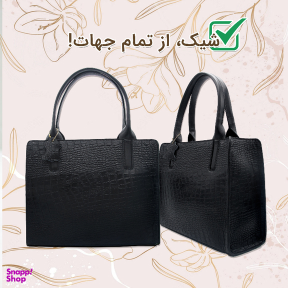 کیف زنانه چرم طبیعی کروکو مدل FATEH129/1K