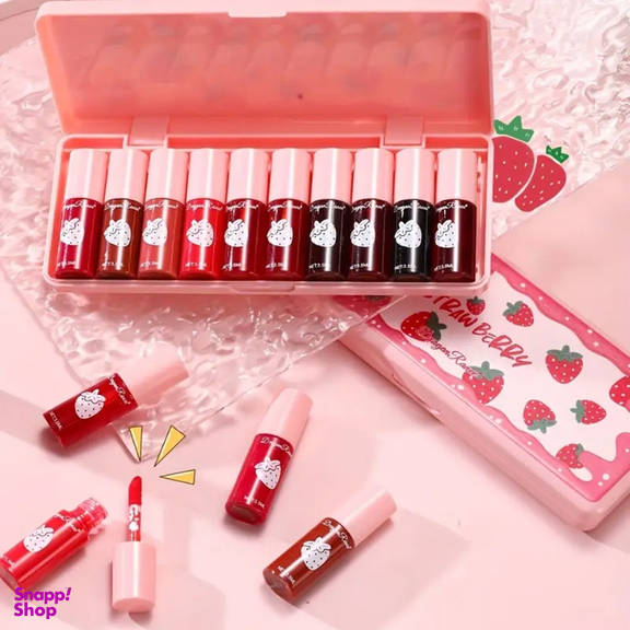 تینت لب دراگون رانی مدل توت فرنگی بسته 10 عددی