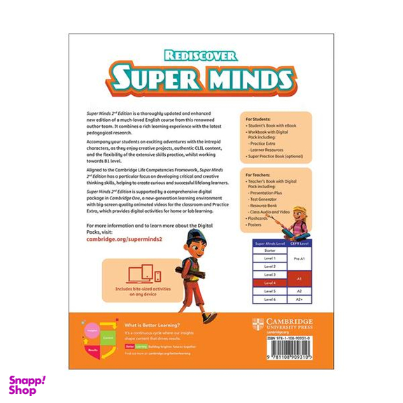 کتاب Super Minds 4 second edition اثر جمعی از نویسندگان انتشارات کمبریج