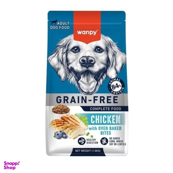 غذا خشک سگ بالغ ونپی مدل Grain Free طعم مرغ وزن 1.5 کیلوگرم